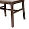 Baxton Studio Porsha Modern Bohemian Dark Brown Finished Mahogany Wood and Natural Rattan Dining Chair 225-13103-ZORO - alternate 10